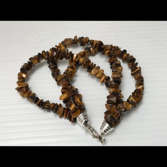 Triple Strand Tiger Eye Bracelet - Picture 2 of 3
